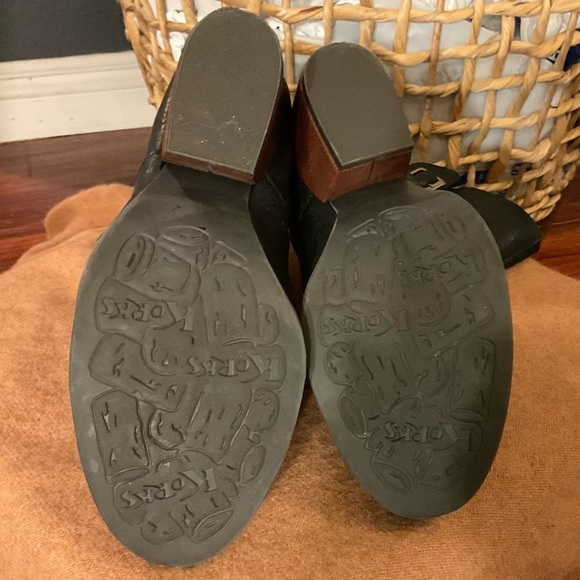 Kork-Ease Women's Turner Mid-Calf Boots Black Leather Block Heel - Picture 3 of 5